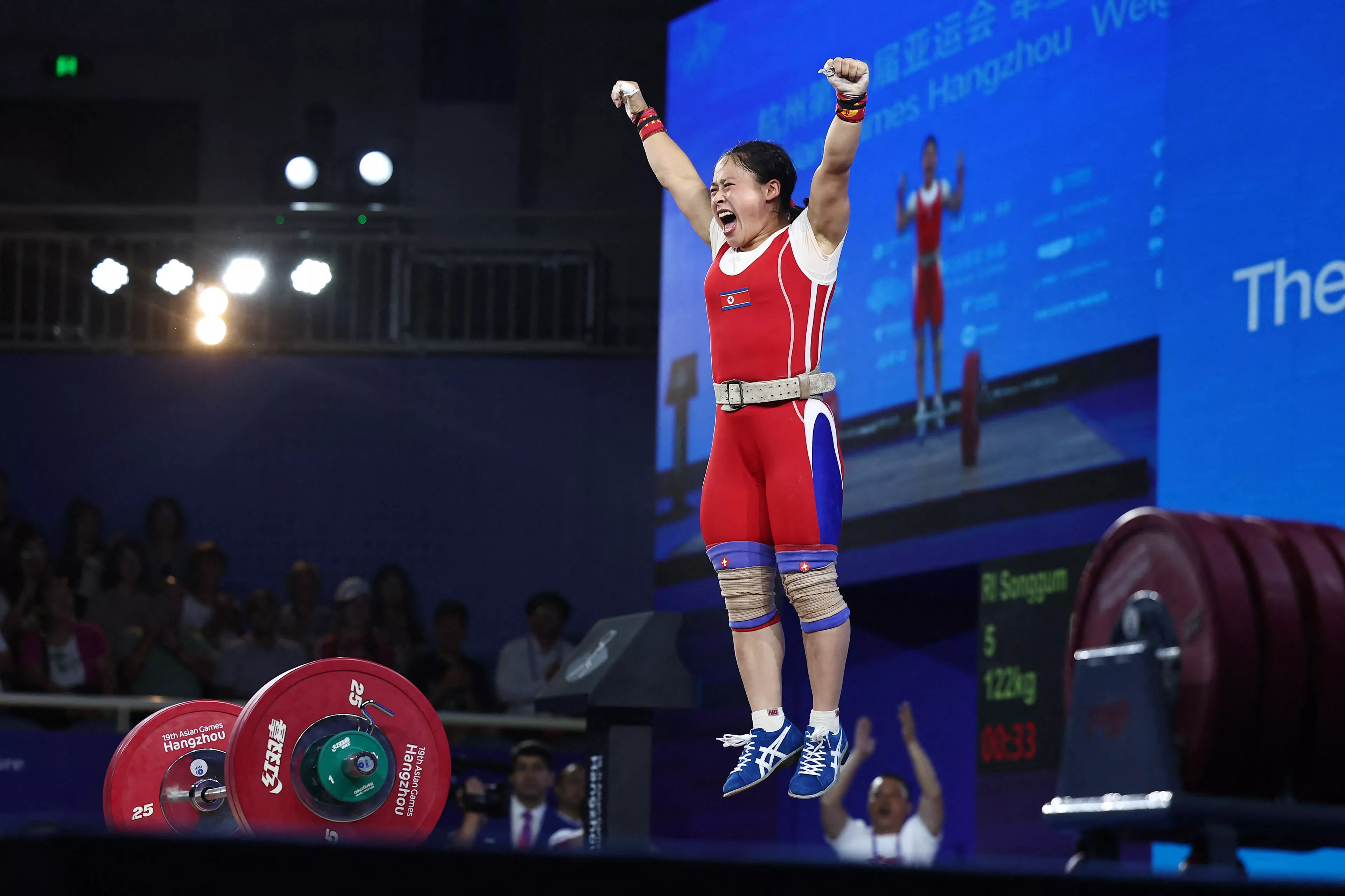 north korean weightlifters clean up at asiad north korean weightlifters clean up at asiad