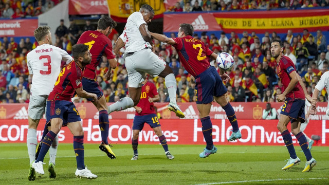 nations league switzerland find holes in spain defence