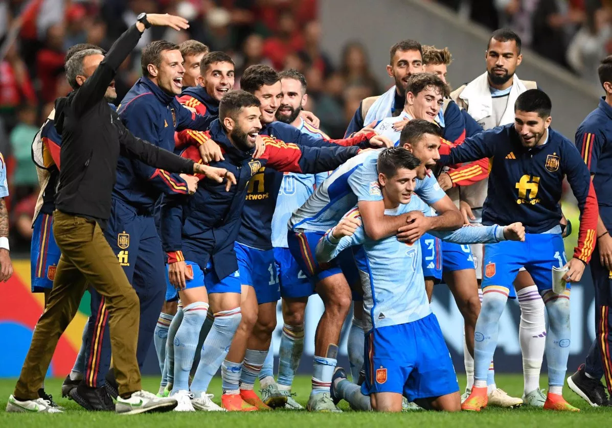 spain snare nations league semis spot from portugal spain snare nations league semis spot from portugal
