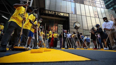 nyc paints black lives matter outside trump tower nyc paints black lives matter outside trump tower
