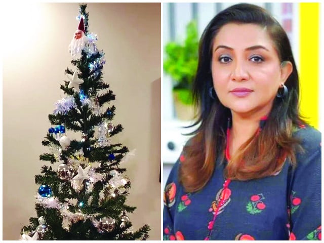 nadia opted for a blue and silver tree photos instagram