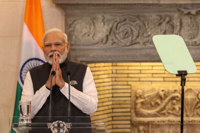 india s prime minister narendra modi during a joint press conference at the maximos mansion in athens greece august 25 2023 photo reuters india s prime minister narendra modi during a joint press conference at the maximos mansion in athens greece august 25 2023 photo reuters