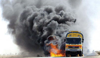 two nato tankers set ablaze in dadar