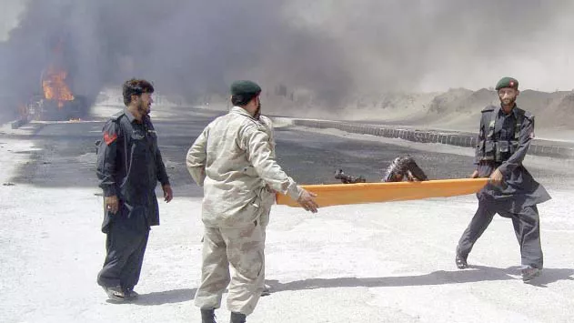 nato tanker blown up in chaman two killed nato tanker blown up in chaman two killed