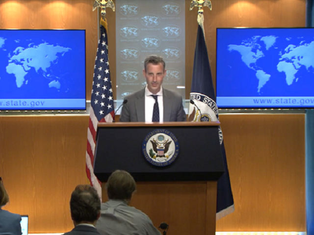 ned price us department spokesperson during department press briefing october 11 2022 photo screengrab ned price us department spokesperson during department press briefing october 11 2022 photo screengrab