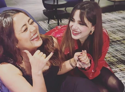 spotted aima baig neha kakkar laugh it up in dubai