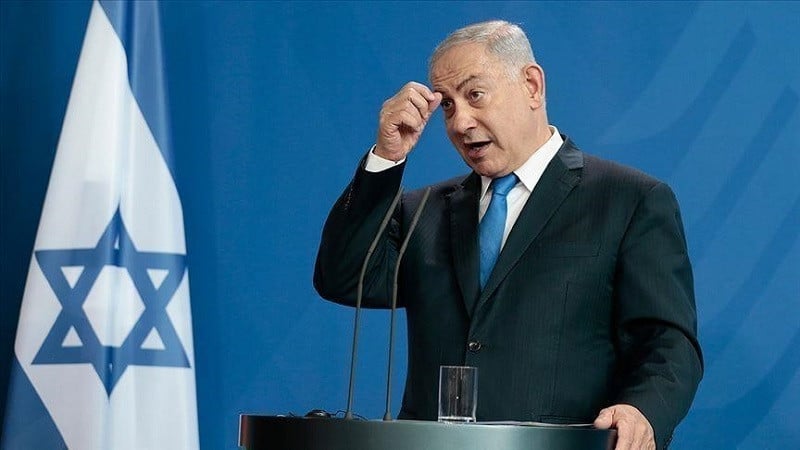 according to a written statement from the israeli prime minister s office netanyahu met with the local administrators of the settlements around gaza photo anadolu agency