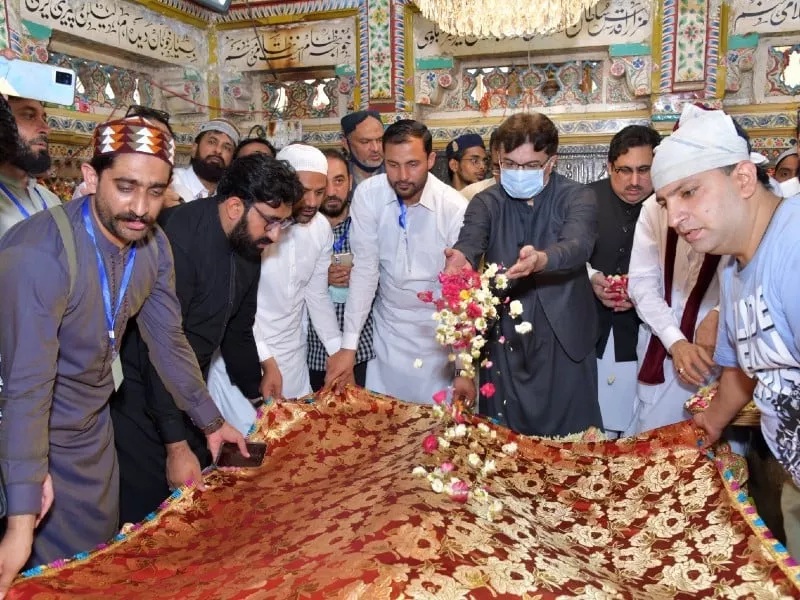 pakistani pilgrims attend annual urs at dargah hazrat amir khusro in new delhi