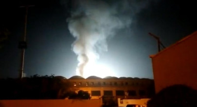 video fire erupts inside national stadium karachi ahead of hbl psl 7