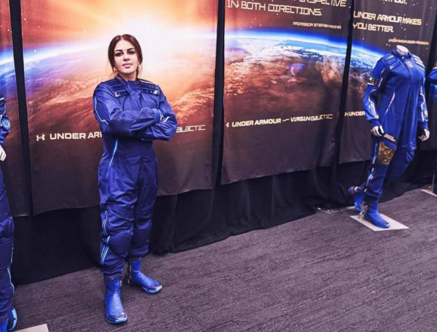 pakistani astronaut nimra salim in her space suit for her expected mission to space in october 2023 photo instagram namirasalimofficial pakistani astronaut nimra salim in her space suit for her expected mission to space in october 2023 photo instagram namirasalimofficial