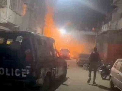 fire erupts at mqm s former headquarters nine zero