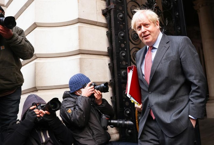 britain s prime minister boris johnson walks near downing street in london britain december 8 2020 photo reuters