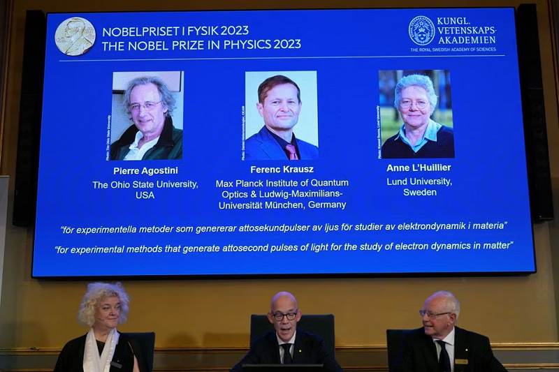 nobel physics prize goes to trio who lit up secrets of the atom