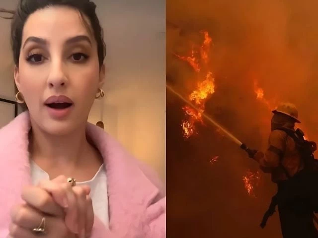 watch nora fatehi reveals her terrifying experience from la wildfires watch nora fatehi reveals her terrifying experience from la wildfires