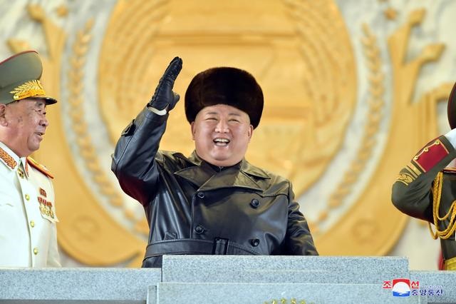 north korean leader kim jong un waves during a ceremony for the 8th congress of the workers party in pyongyang north korea january 14 2021 in this photo supplied by north korea s central news agency kcna photo reuters