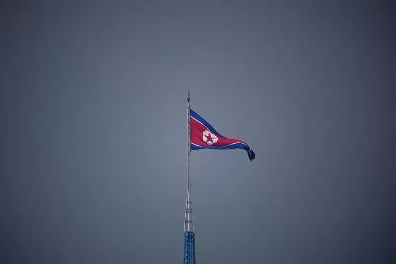 a north korean flag flutters at the propaganda village of gijungdong in north korea july 19 2022 photo reuters a north korean flag flutters at the propaganda village of gijungdong in north korea july 19 2022 photo reuters