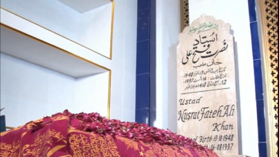 24 years after his demise construction of nusrat fateh ali khan s mausoleum completed 24 years after his demise construction of nusrat fateh ali khan s mausoleum completed