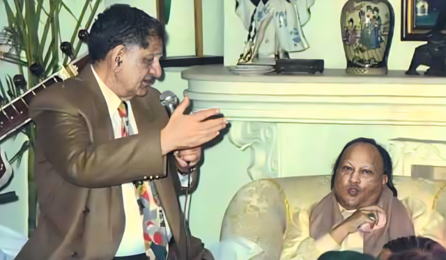 when nusrat fateh ali khan solved an ego clash between him anand bakshi during kachche dhaage