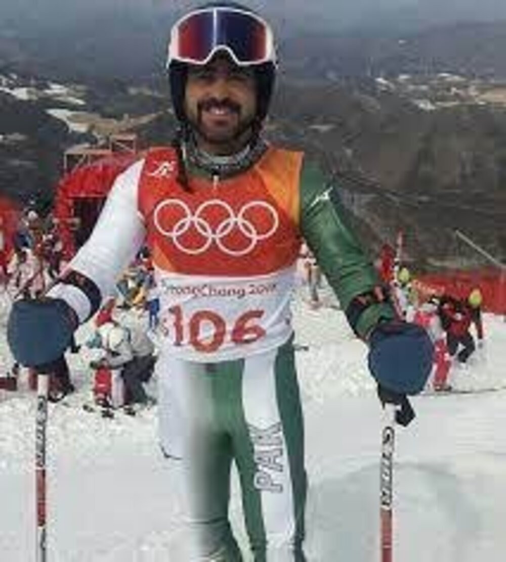 Photo of Pakistani skier in Beijing fails to complete race