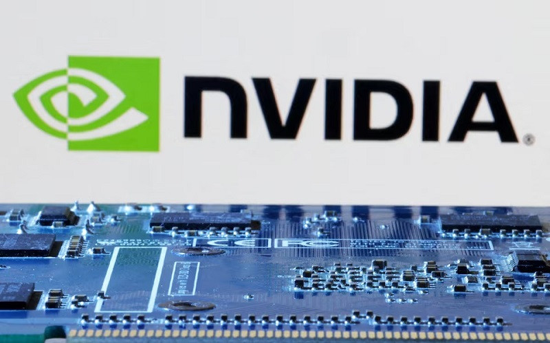 nvidia logo is seen near computer motherboard in this illustration taken january 8 2024 photo reuters