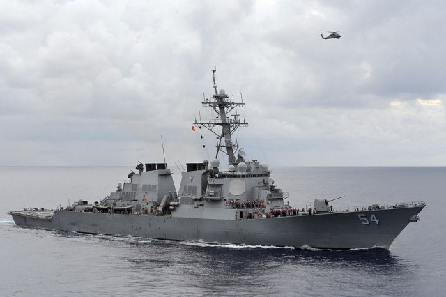 the us navy guided missile destroyer uss curtis wilbur patrols in the philippine sea in this august 15 2013 file photo photo reuters