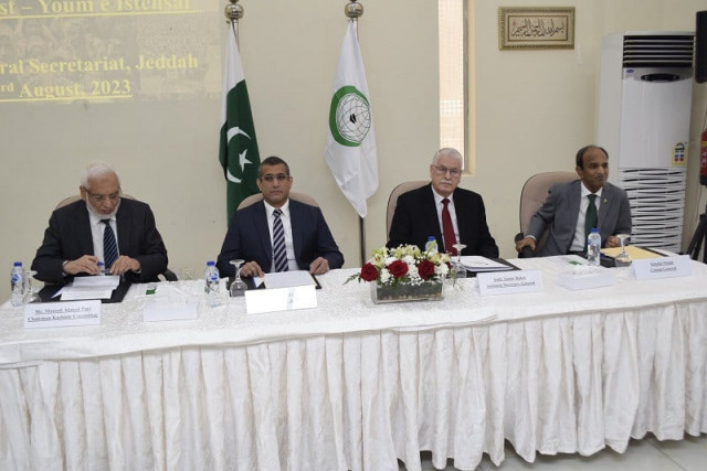 the oic event in jeddah was held to highlight the human rights violations in iiojk and to strengthen oic solidarity with its people photo twitter oic oci