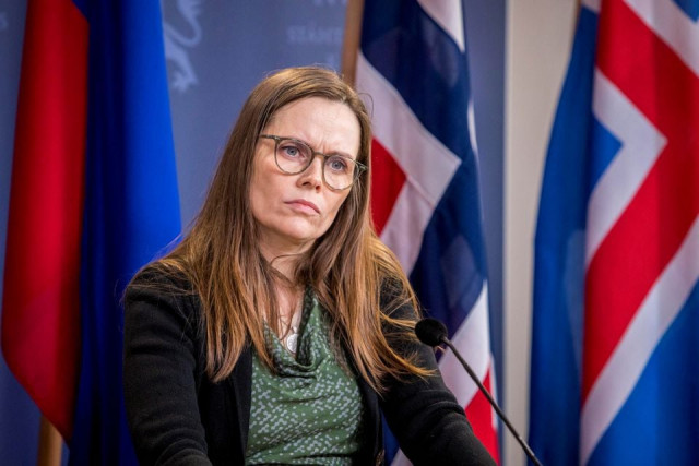 iceland s prime minister katrin jakobsdottir attends a press conference in oslo norway february 3 2020 photo reuters file iceland s prime minister katrin jakobsdottir attends a press conference in oslo norway february 3 2020 photo reuters file