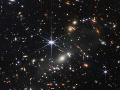 biden unveils webb space telescope s first full color image of distant galaxies biden unveils webb space telescope s first full color image of distant galaxies
