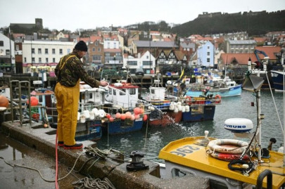 english fishing boats forced to remain in port during virus border closures