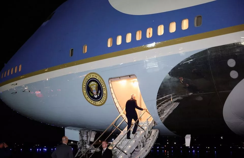 us president joe biden departs for his first trip as president to the middle east where he will visit israel the occupied west bank and saudi arabia at joint base andrews maryland u s july 12 2022 reuters us president joe biden departs for his first trip as president to the middle east where he will visit israel the occupied west bank and saudi arabia at joint base andrews maryland u s july 12 2022 reuters