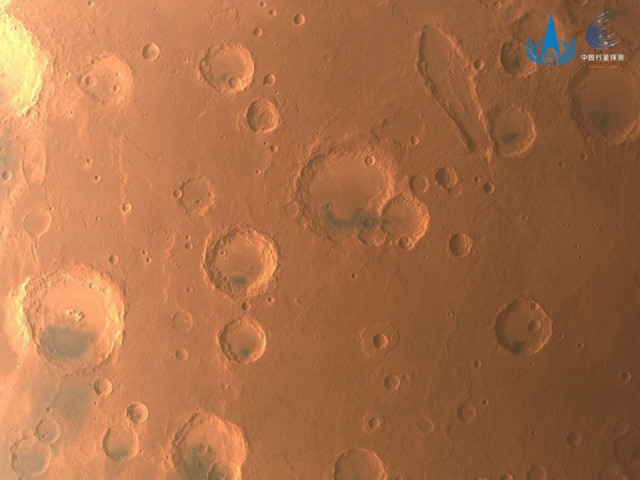 an image of mars taken by china s tianwen 1 unmanned probe is seen in this handout image released by china national space administration cnsa june 29 2022 cnsa handout via reuters an image of mars taken by china s tianwen 1 unmanned probe is seen in this handout image released by china national space administration cnsa june 29 2022 cnsa handout via reuters