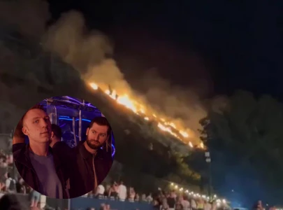 wildfire erupts at odesza concert at the gorge amphitheatre