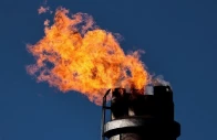 a chimney emits fire at the pck raffinerie oil refinery in schwedt oder germany march 7 2022 the company receives crude oil from russia via the friendship pipeline picture taken march 7 2022 photo reuters