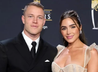 olivia culpo and christian mccaffrey exchange vows in stunning rhode island wedding