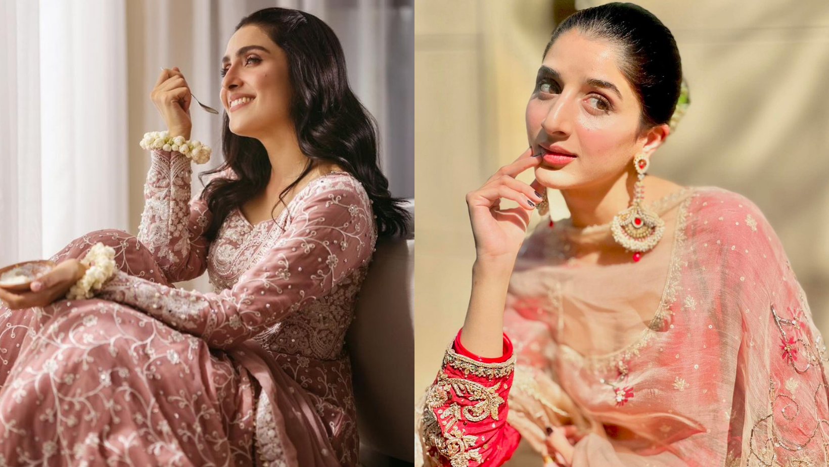 From regal reds to blushing pinks: Pakistani celebs slay Eid fashion game in vibrant hues | The Express Tribune