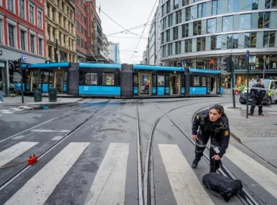 runaway tram crashes into oslo store injures four runaway tram crashes into oslo store injures four