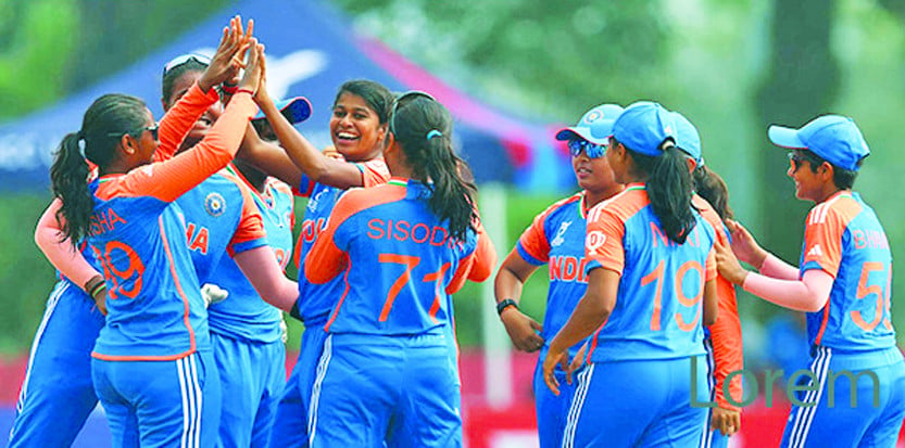 indian under 19 women s cricketers celebrate after beating sri lanka women s team on thursday to top wc group in johor photo reuters