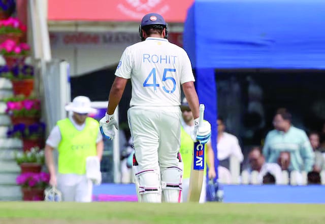 india s rohit sharma walks back tothe pavilion after losing his wicket stumped out by england s ben foakes off the bowling of tom hartley photo reuters file