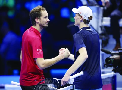 sinner cruises past medvedev in atp finals sinner cruises past medvedev in atp finals