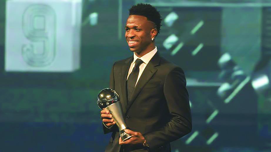 vinicius junior won the fifa best men s player award photo afp