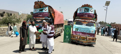 pakistan dispatches 24 5 tonnes of food for quake hit afghan people