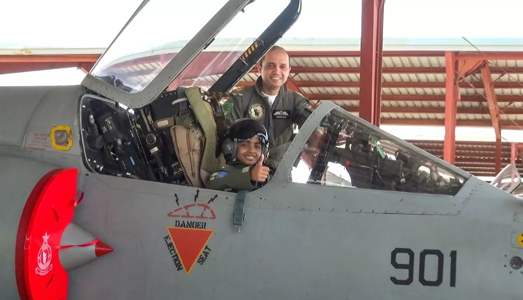 aspiring thalassemia hit child made paf pilot for a day aspiring thalassemia hit child made paf pilot for a day