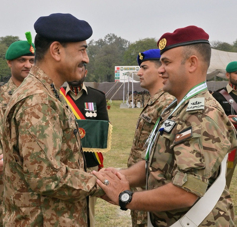 COAS gave away individual and team awards to the participants of the exercise. PHOTO: ISPR
