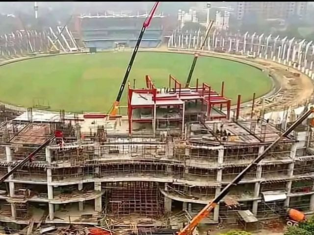 champions trophy 2025 gaddafi stadium upgrade nears completion