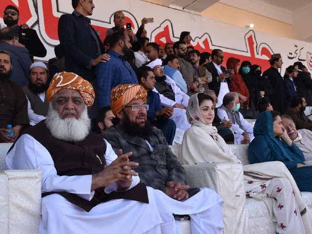 pakistan muslim league nawaz pml n vice president maryam nawaz and other pdm leaders had addressed the rally in quetta on october 25 2020 photo twitter moulanaofficial