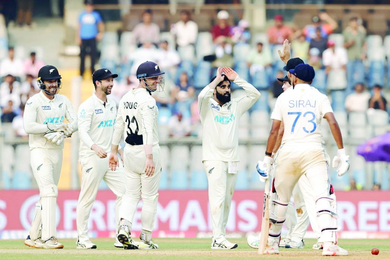 mohammed siraj is out lbw to give ajaz patel his second wicket photo bcci