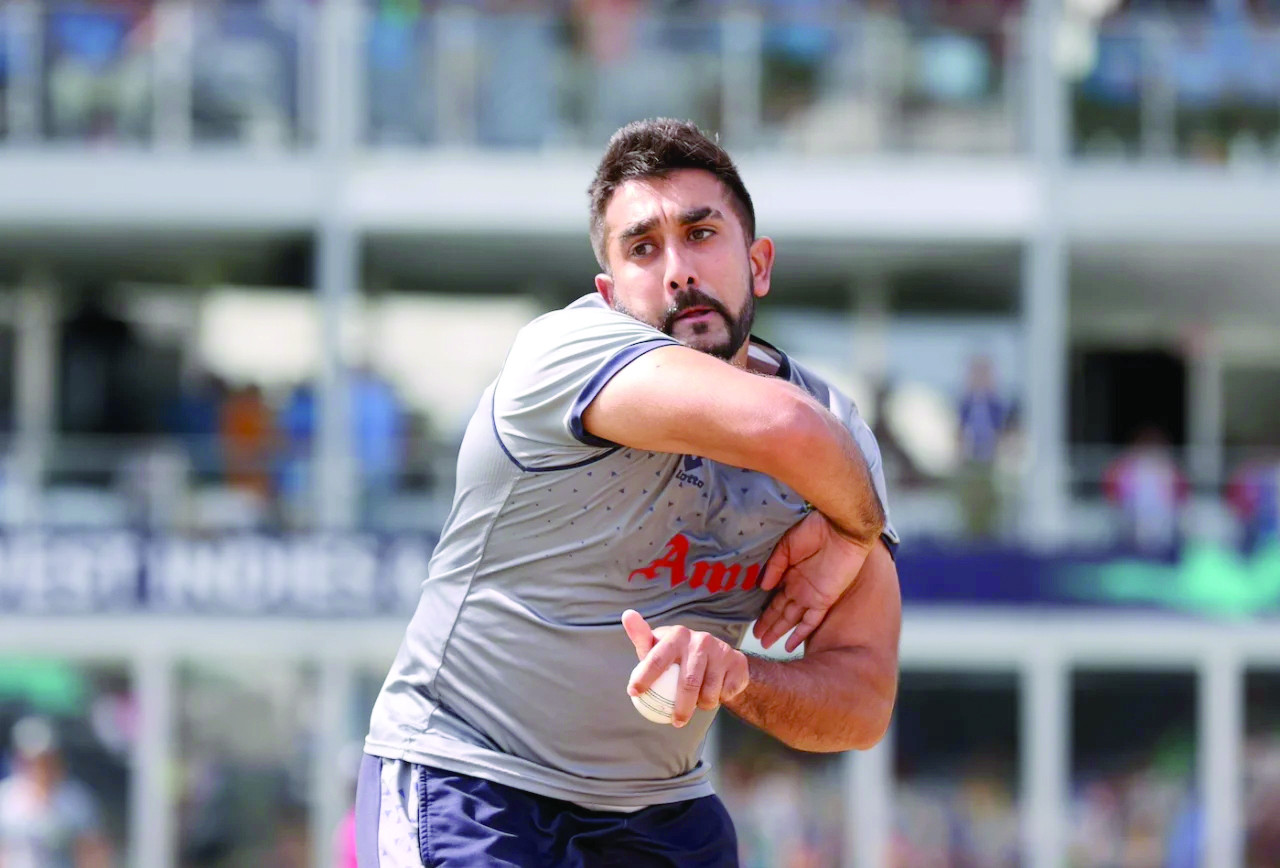 south african spinner tabraiz shamsi in action during practice session photo cricket south africa