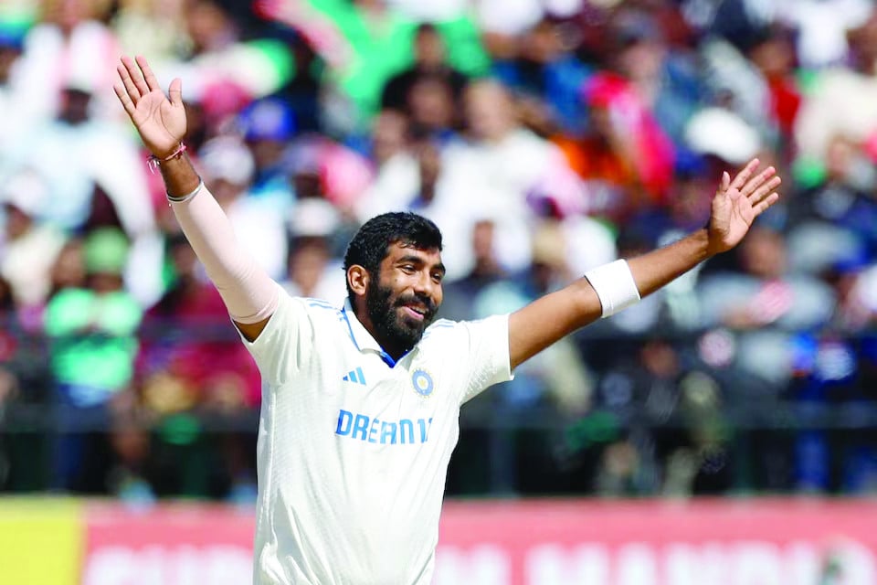 india s jasprit bumrah celebrates after taking a wicket photo reuters