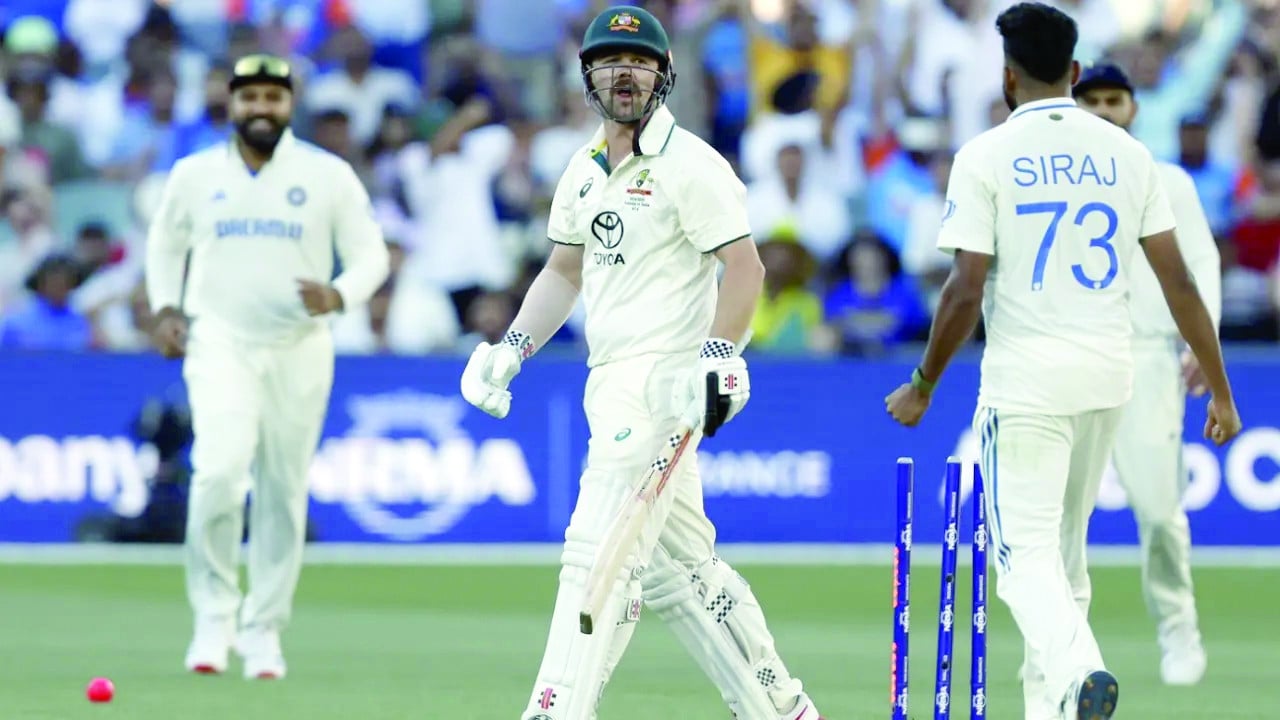 mohammed siraj bowled travis head and had a heated exchange with him photo afp