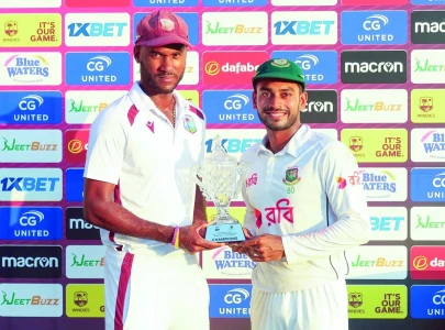 bangladesh beat west indies to level test series